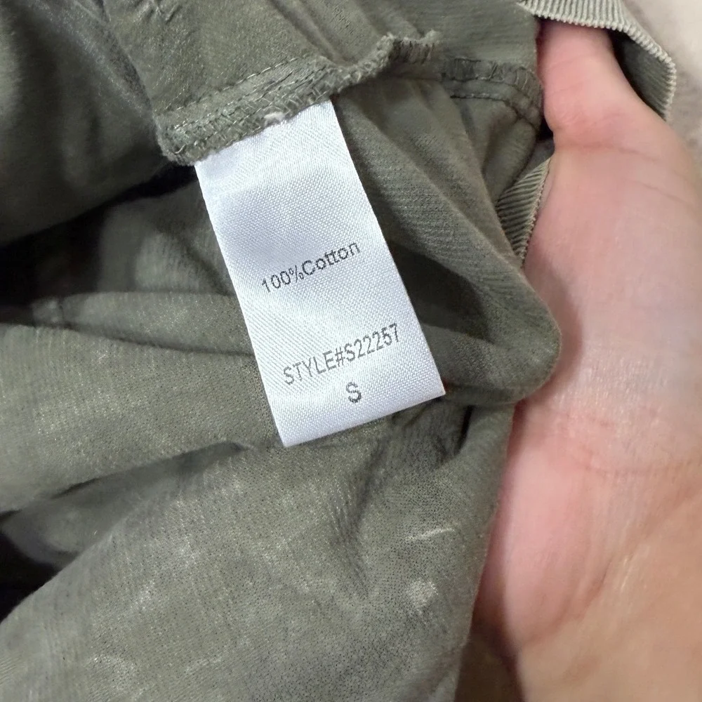 Mustard Seed Corduroy Utility Skirt Stone Oak Olive Green‎ Mini Cargo Size S